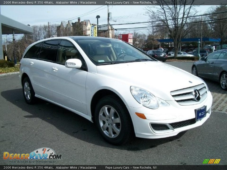 2006 Mercedes-Benz R 350 4Matic Alabaster White / Macadamia Photo #3
