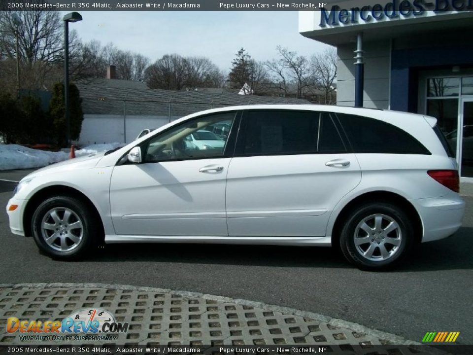 2006 Mercedes-Benz R 350 4Matic Alabaster White / Macadamia Photo #8