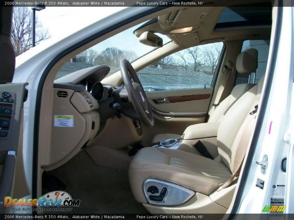 2006 Mercedes-Benz R 350 4Matic Alabaster White / Macadamia Photo #10