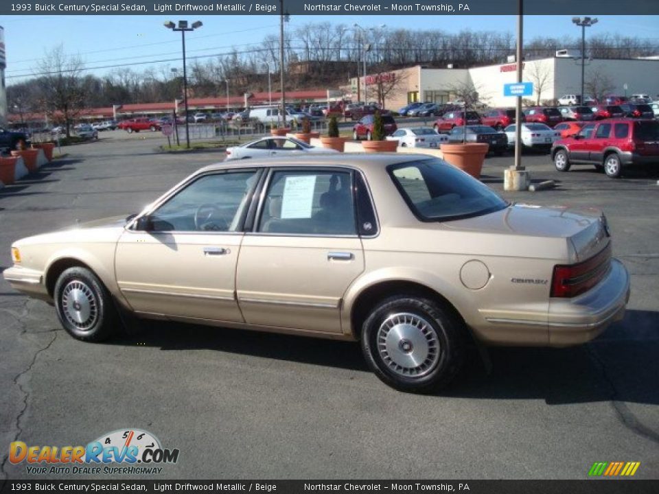 1993 Buick Century Special Sedan Light Driftwood Metallic / Beige Photo #6