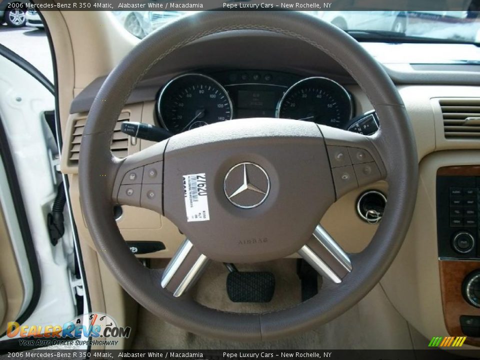 2006 Mercedes-Benz R 350 4Matic Alabaster White / Macadamia Photo #11