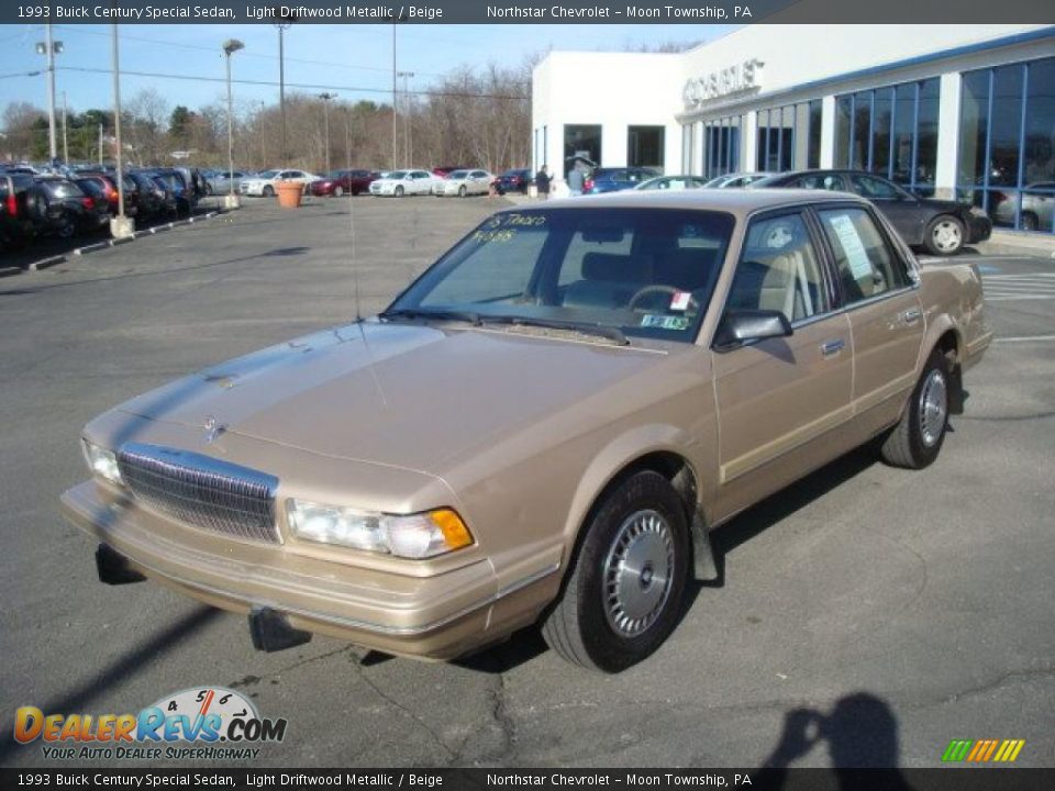 1993 Buick Century Special Sedan Light Driftwood Metallic / Beige Photo #7