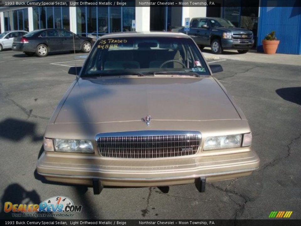 1993 Buick Century Special Sedan Light Driftwood Metallic / Beige Photo #8