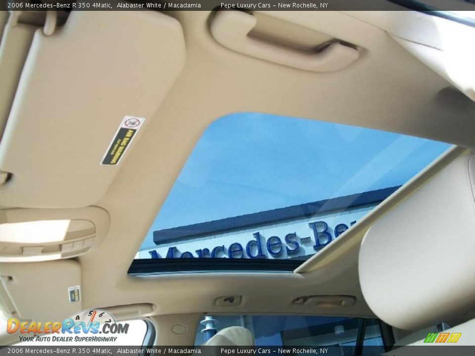 2006 Mercedes-Benz R 350 4Matic Alabaster White / Macadamia Photo #14