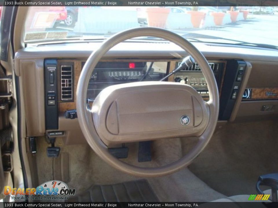 1993 Buick Century Special Sedan Light Driftwood Metallic / Beige Photo #12