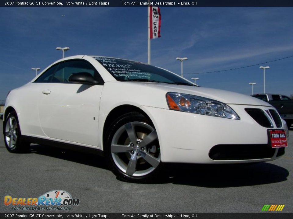 2007 Pontiac G6 GT Convertible Ivory White / Light Taupe Photo #1