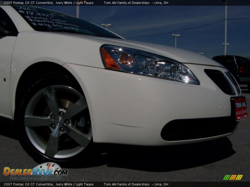 2007 Pontiac G6 GT Convertible Ivory White / Light Taupe Photo #3