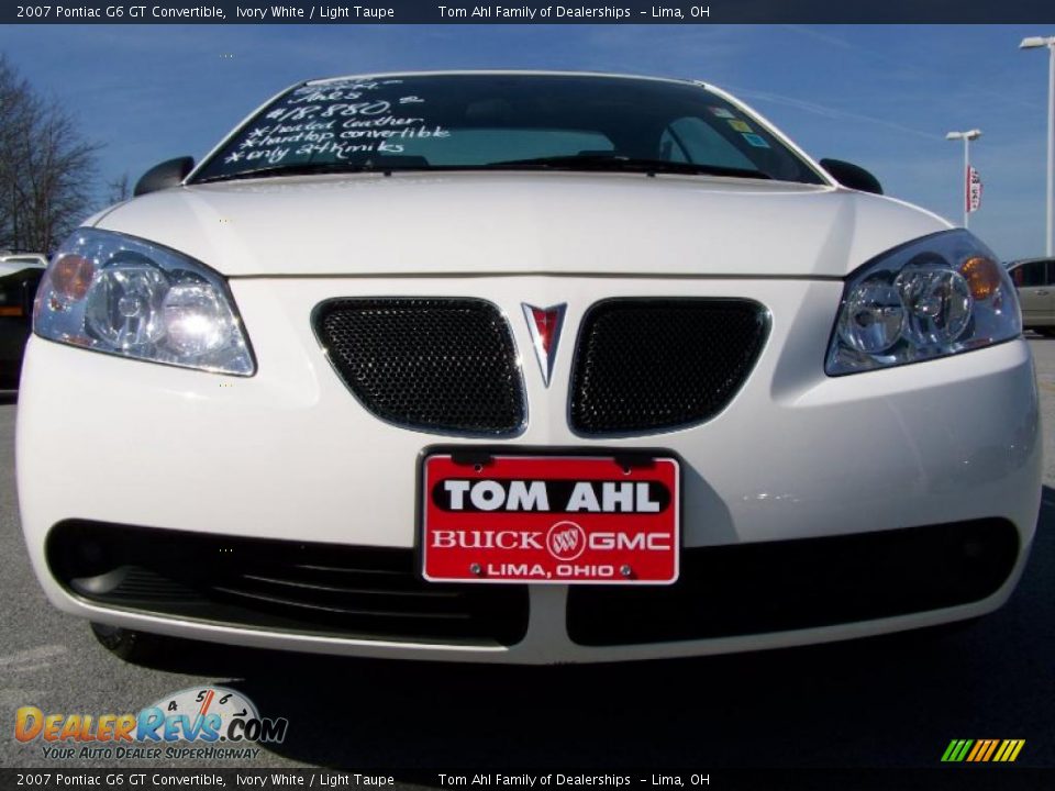 2007 Pontiac G6 GT Convertible Ivory White / Light Taupe Photo #4