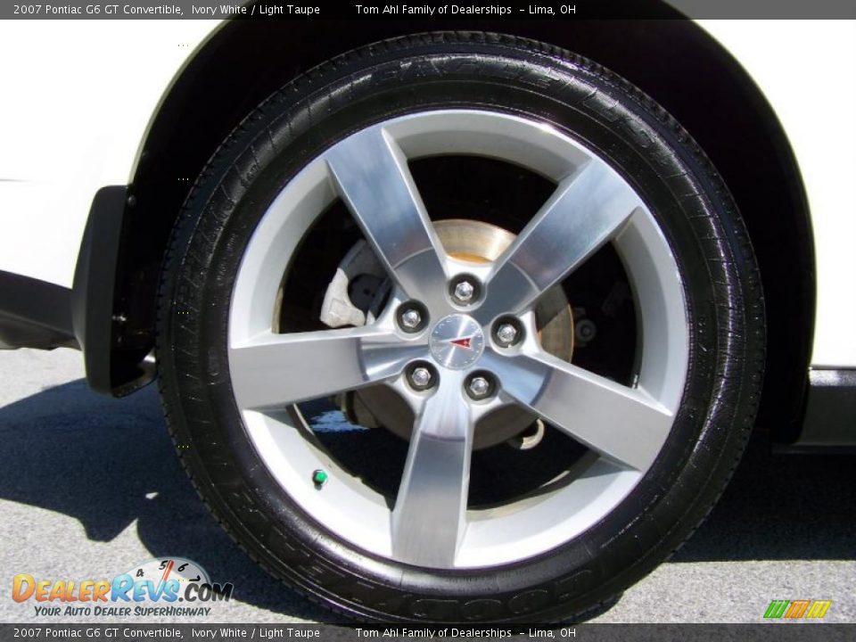 2007 Pontiac G6 GT Convertible Ivory White / Light Taupe Photo #9