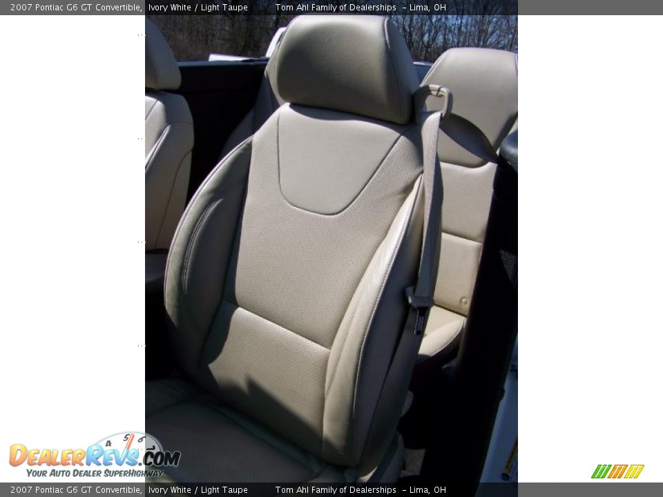2007 Pontiac G6 GT Convertible Ivory White / Light Taupe Photo #14