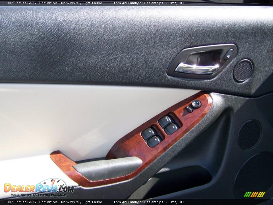 2007 Pontiac G6 GT Convertible Ivory White / Light Taupe Photo #16