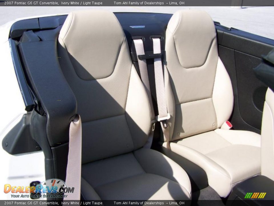 2007 Pontiac G6 GT Convertible Ivory White / Light Taupe Photo #19