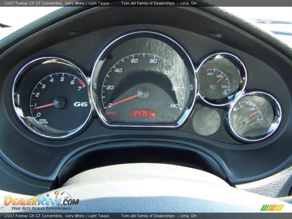 2007 Pontiac G6 GT Convertible Ivory White / Light Taupe Photo #22