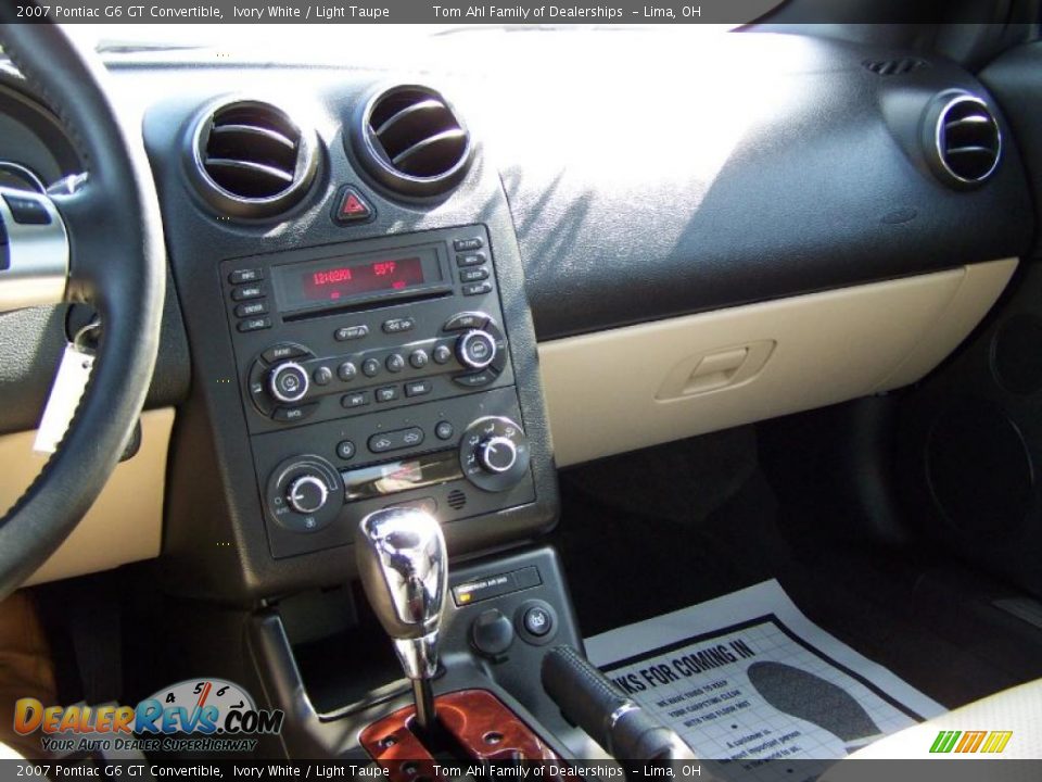 2007 Pontiac G6 GT Convertible Ivory White / Light Taupe Photo #24
