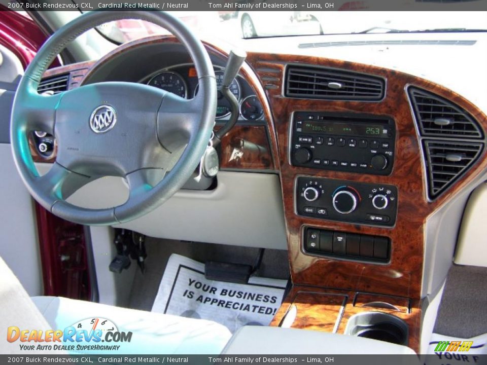 2007 Buick Rendezvous CXL Cardinal Red Metallic / Neutral Photo #15