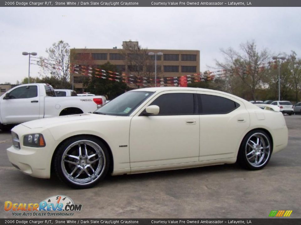 2006 Dodge Charger R/T Stone White / Dark Slate Gray/Light Graystone Photo #1
