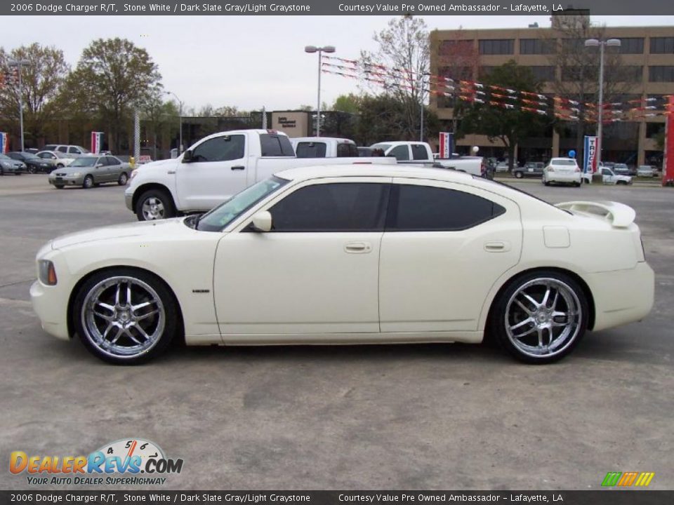 2006 Dodge Charger R/T Stone White / Dark Slate Gray/Light Graystone Photo #2