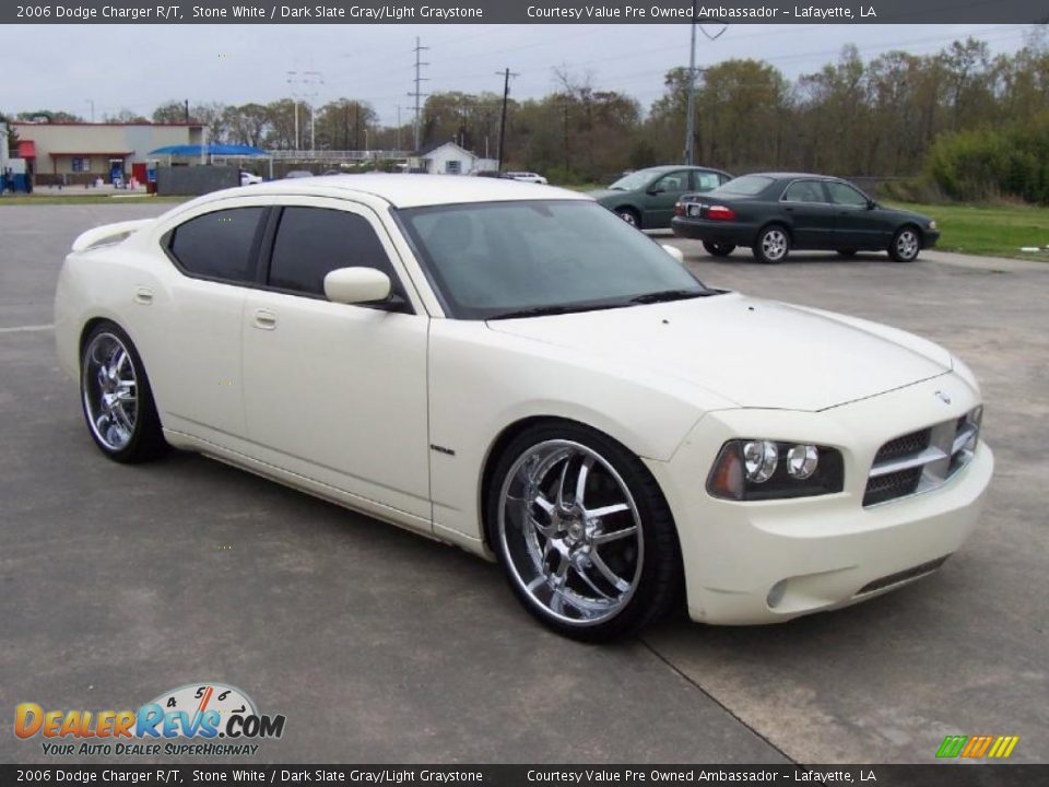 2006 Dodge Charger R/T Stone White / Dark Slate Gray/Light Graystone Photo #6