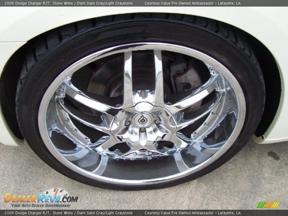 2006 Dodge Charger R/T Stone White / Dark Slate Gray/Light Graystone Photo #8