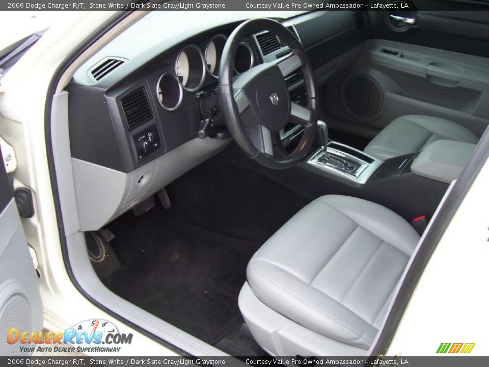 2006 Dodge Charger R/T Stone White / Dark Slate Gray/Light Graystone Photo #10