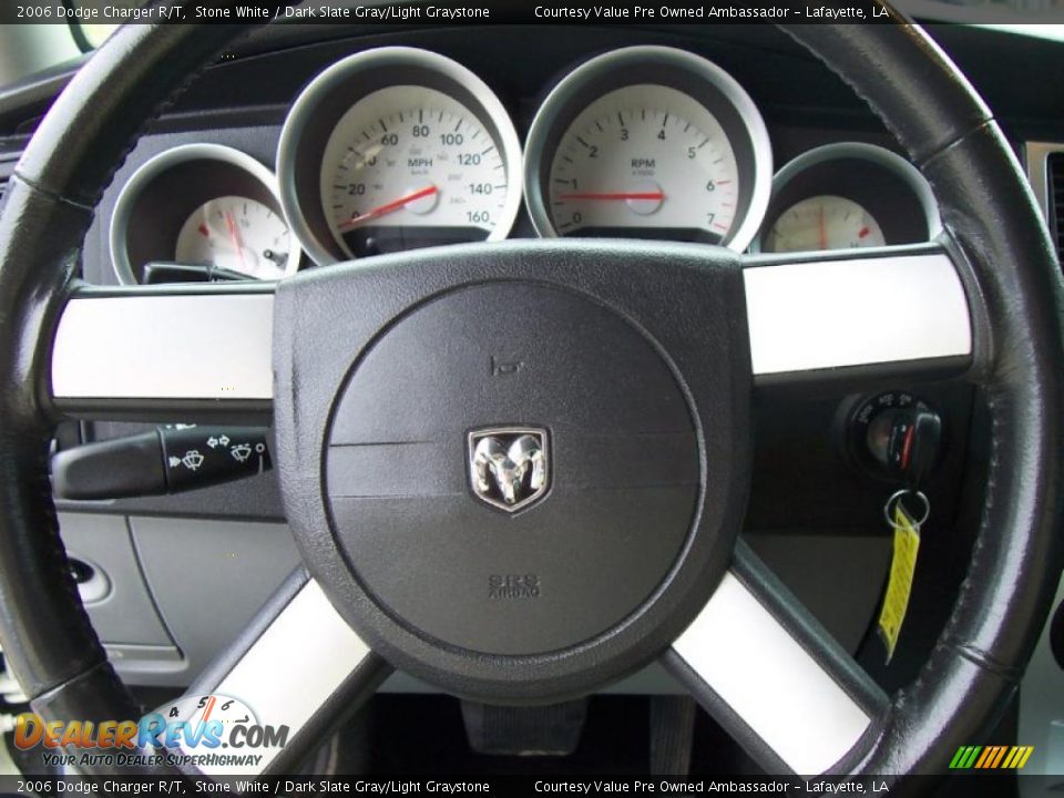 2006 Dodge Charger R/T Stone White / Dark Slate Gray/Light Graystone Photo #15