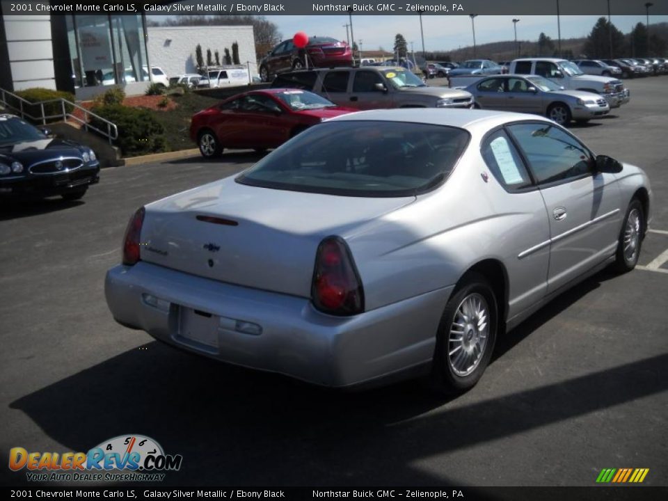 2001 Chevrolet Monte Carlo LS Galaxy Silver Metallic / Ebony Black Photo #2