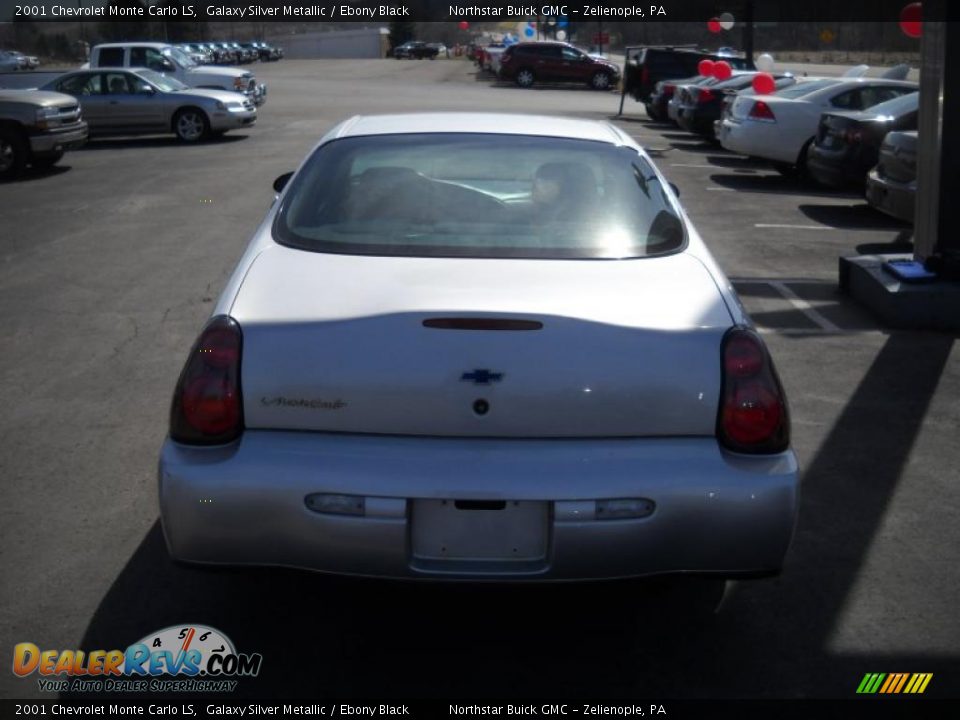 2001 Chevrolet Monte Carlo LS Galaxy Silver Metallic / Ebony Black Photo #3