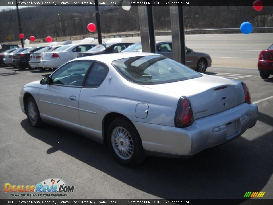 2001 Chevrolet Monte Carlo LS Galaxy Silver Metallic / Ebony Black Photo #4
