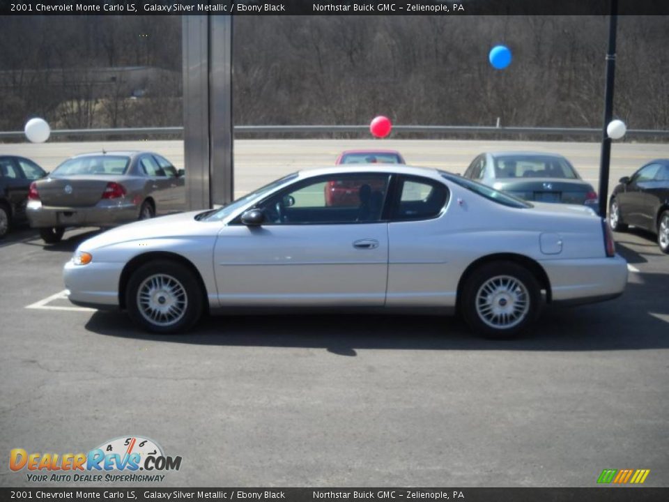 2001 Chevrolet Monte Carlo LS Galaxy Silver Metallic / Ebony Black Photo #5