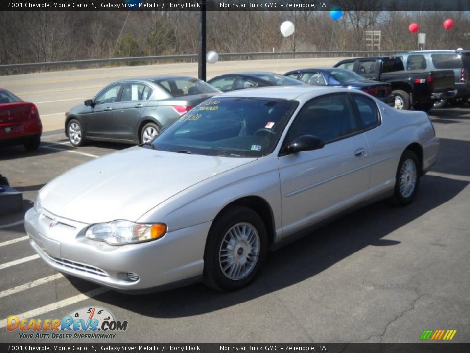 2001 Chevrolet Monte Carlo LS Galaxy Silver Metallic / Ebony Black Photo #13