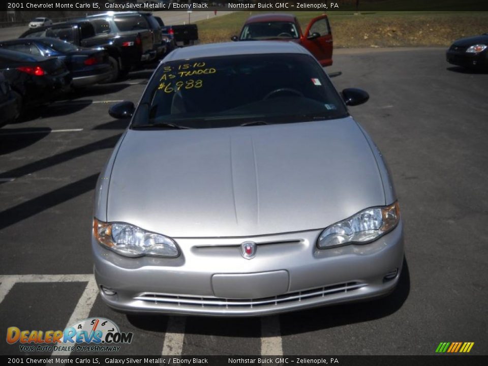 2001 Chevrolet Monte Carlo LS Galaxy Silver Metallic / Ebony Black Photo #14