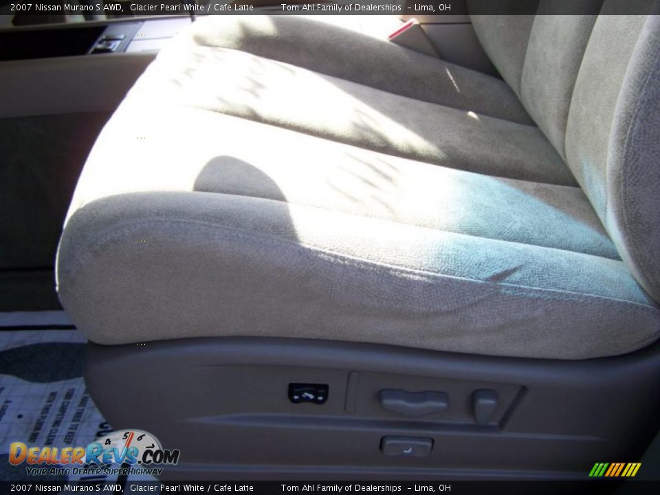 2007 Nissan Murano S AWD Glacier Pearl White / Cafe Latte Photo #10