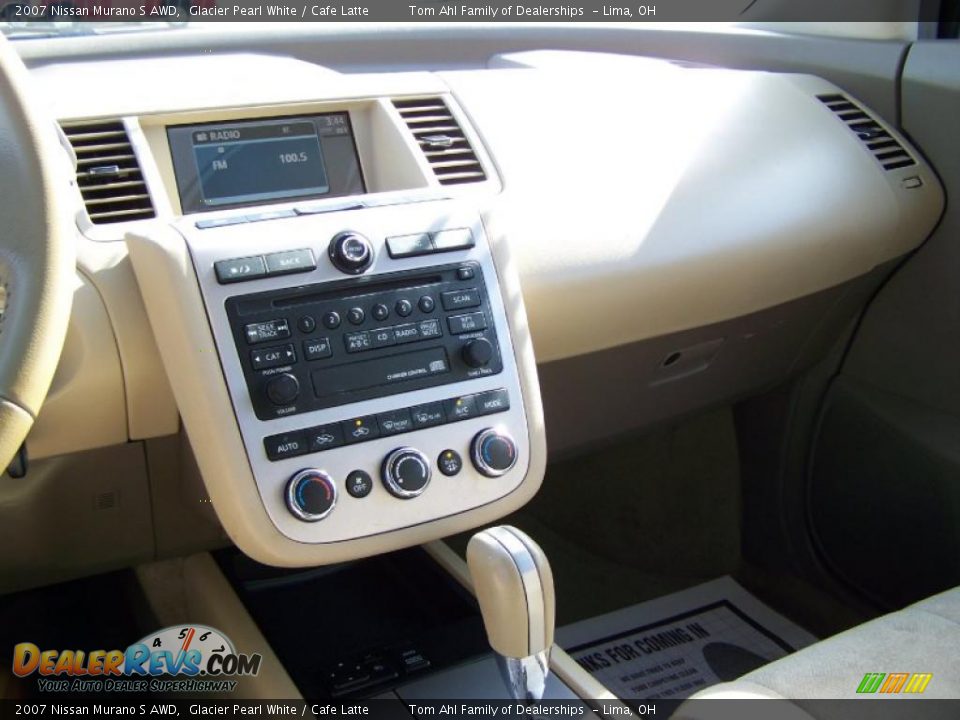 2007 Nissan Murano S AWD Glacier Pearl White / Cafe Latte Photo #20