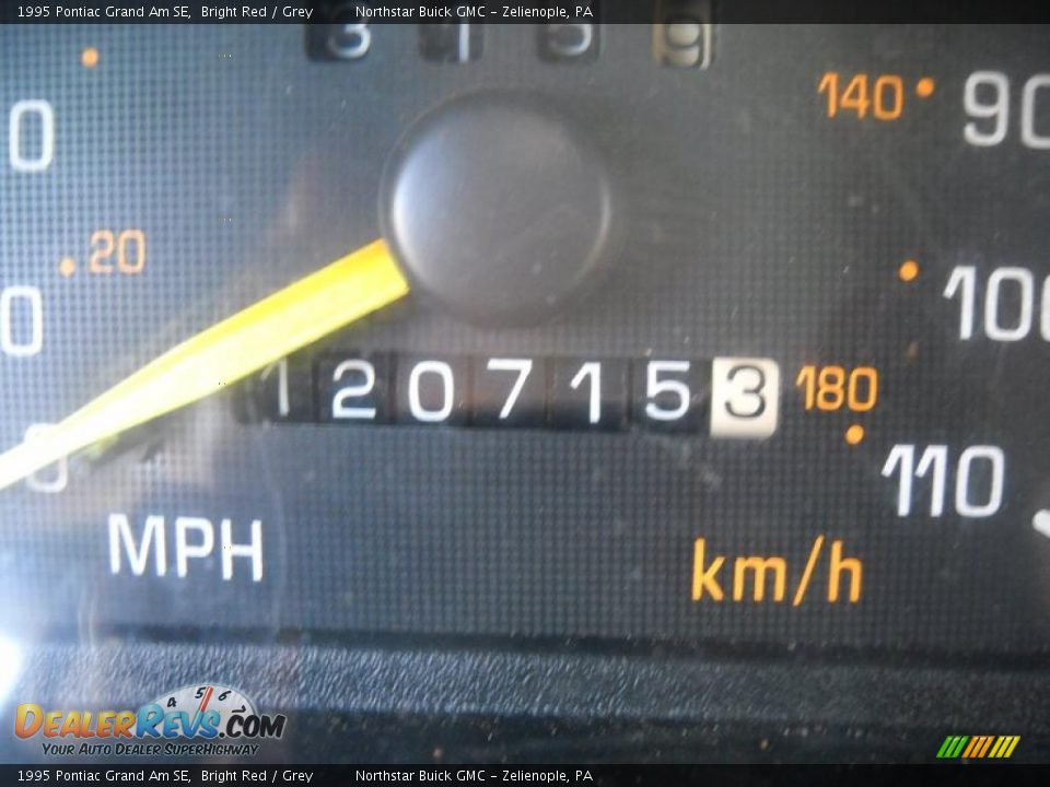 1995 Pontiac Grand Am SE Bright Red / Grey Photo #20