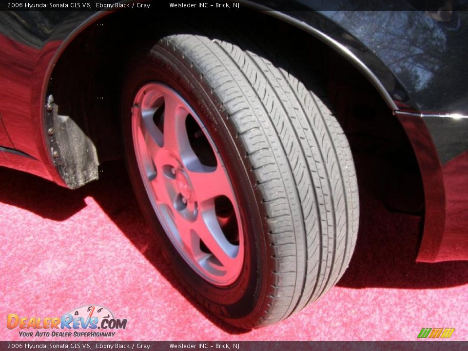 2006 Hyundai Sonata GLS V6 Ebony Black / Gray Photo #2
