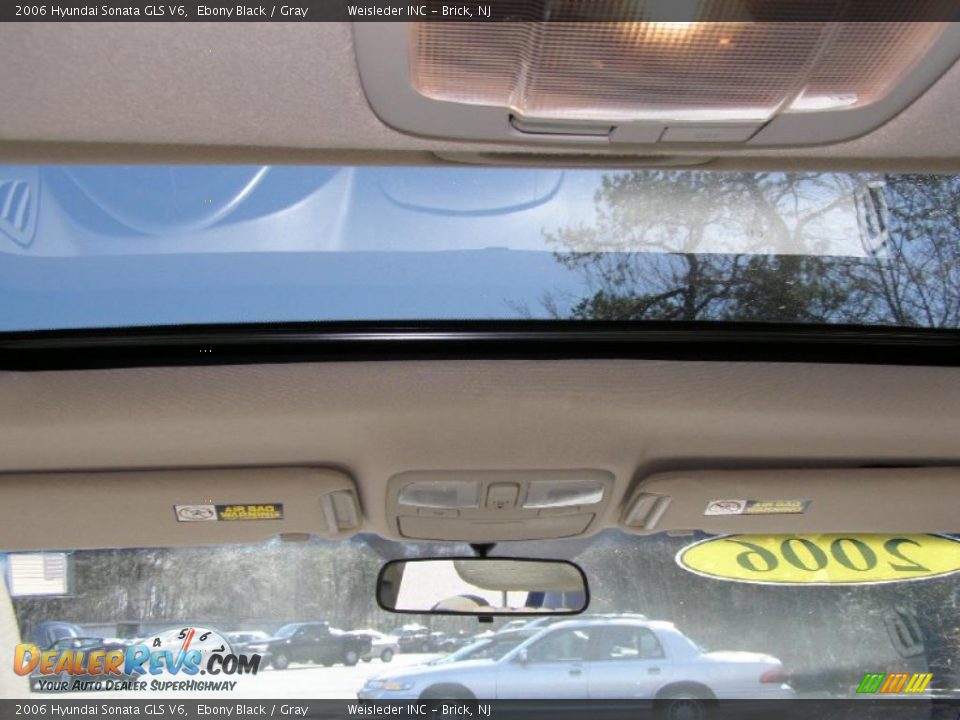 2006 Hyundai Sonata GLS V6 Ebony Black / Gray Photo #20