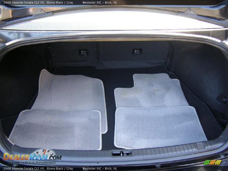 2006 Hyundai Sonata GLS V6 Ebony Black / Gray Photo #22