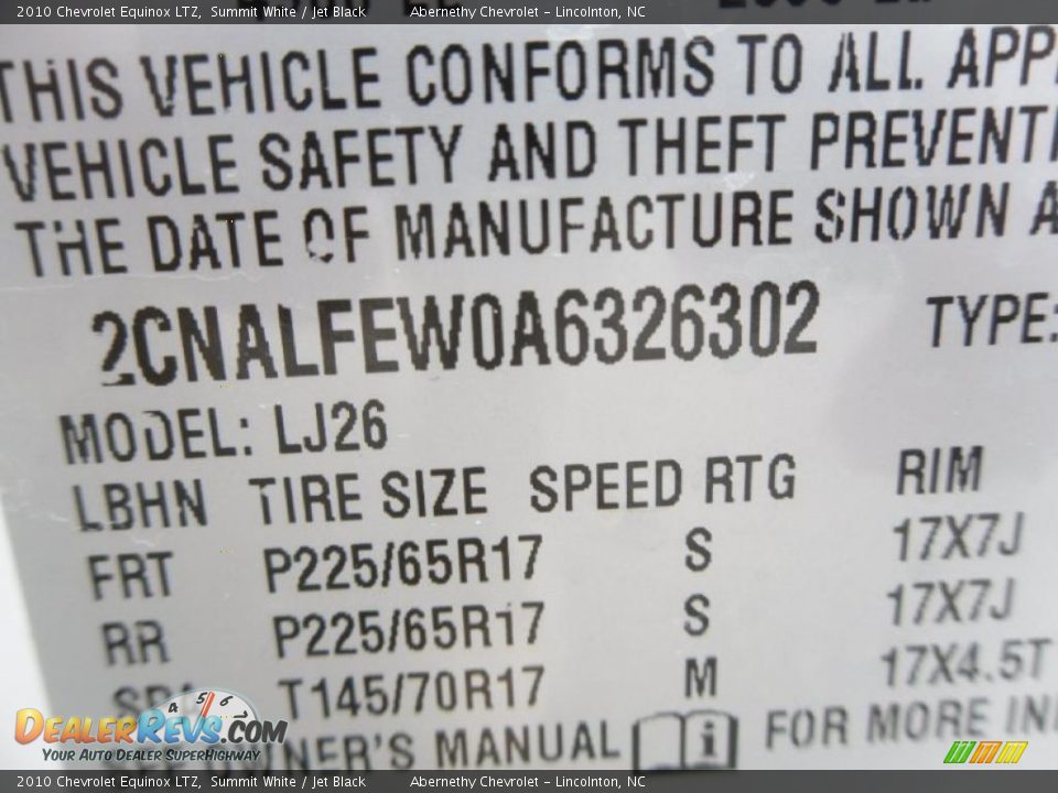 2010 Chevrolet Equinox LTZ Summit White / Jet Black Photo #11