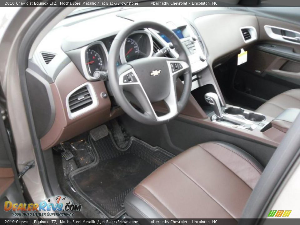 2010 Chevrolet Equinox LTZ Mocha Steel Metallic / Jet Black/Brownstone Photo #24