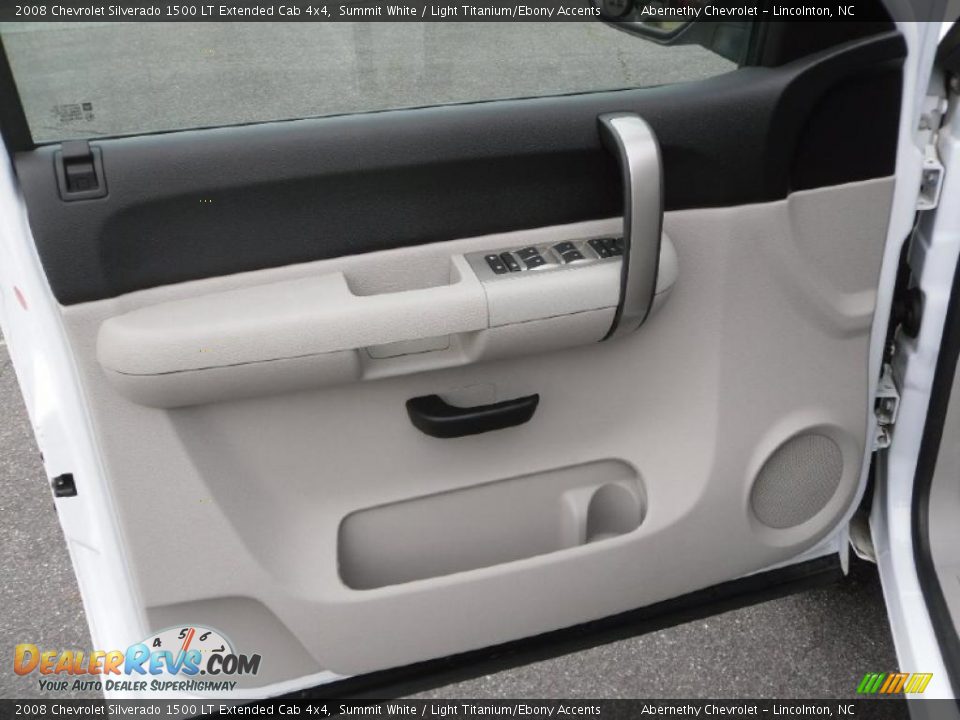 2008 Chevrolet Silverado 1500 LT Extended Cab 4x4 Summit White / Light Titanium/Ebony Accents Photo #8