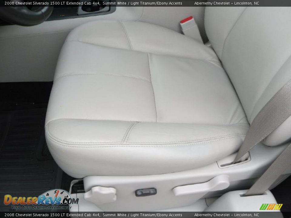 2008 Chevrolet Silverado 1500 LT Extended Cab 4x4 Summit White / Light Titanium/Ebony Accents Photo #9