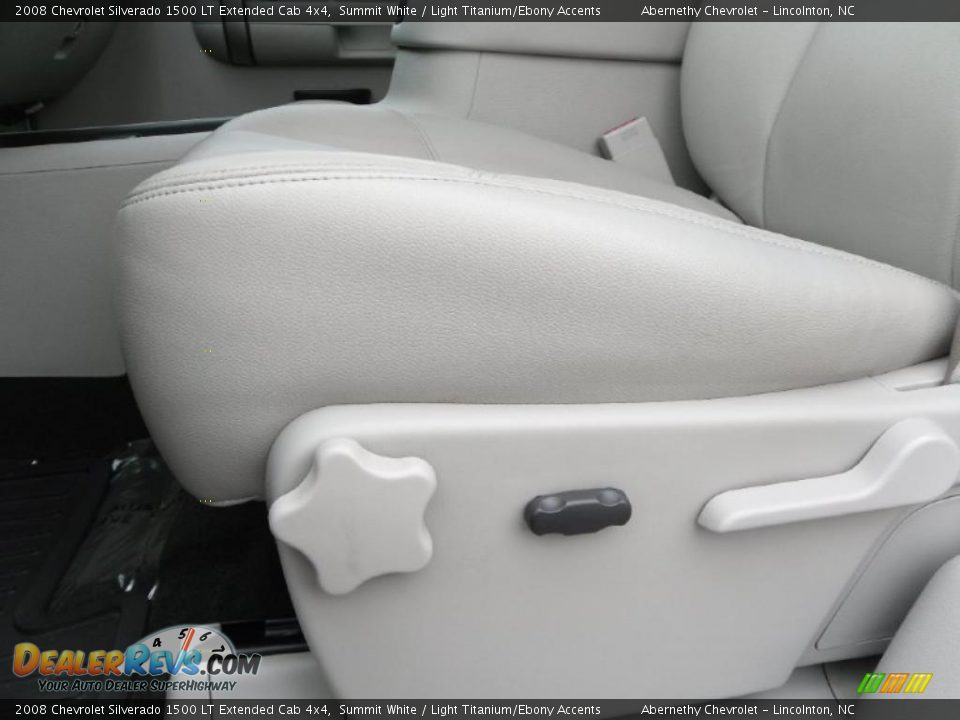 2008 Chevrolet Silverado 1500 LT Extended Cab 4x4 Summit White / Light Titanium/Ebony Accents Photo #10