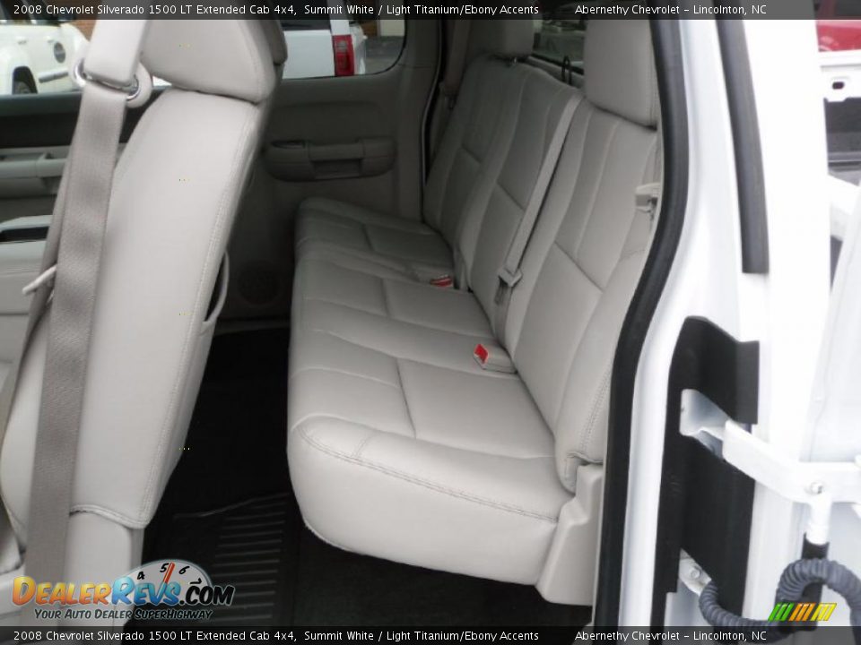 2008 Chevrolet Silverado 1500 LT Extended Cab 4x4 Summit White / Light Titanium/Ebony Accents Photo #12