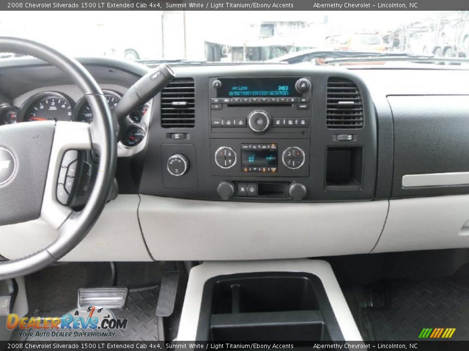 2008 Chevrolet Silverado 1500 LT Extended Cab 4x4 Summit White / Light Titanium/Ebony Accents Photo #14