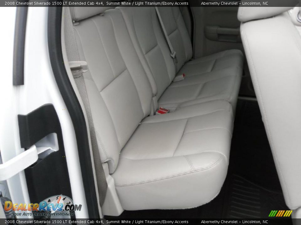 2008 Chevrolet Silverado 1500 LT Extended Cab 4x4 Summit White / Light Titanium/Ebony Accents Photo #16