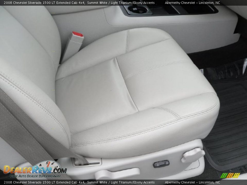 2008 Chevrolet Silverado 1500 LT Extended Cab 4x4 Summit White / Light Titanium/Ebony Accents Photo #17