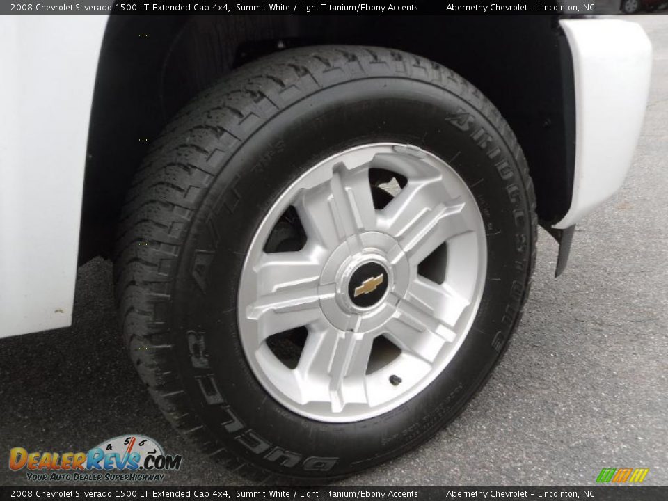 2008 Chevrolet Silverado 1500 LT Extended Cab 4x4 Summit White / Light Titanium/Ebony Accents Photo #20