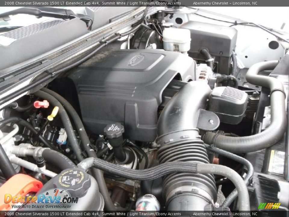 2008 Chevrolet Silverado 1500 LT Extended Cab 4x4 Summit White / Light Titanium/Ebony Accents Photo #23