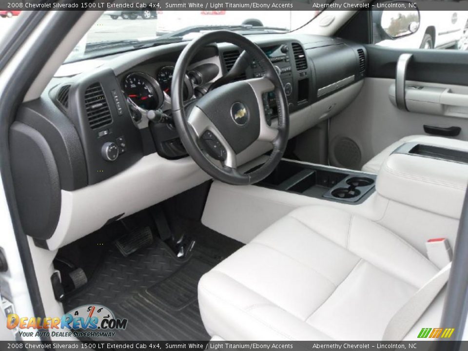 2008 Chevrolet Silverado 1500 LT Extended Cab 4x4 Summit White / Light Titanium/Ebony Accents Photo #28