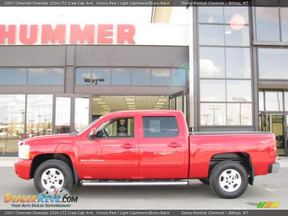 2007 Chevrolet Silverado 1500 LTZ Crew Cab 4x4 Victory Red / Light Cashmere/Ebony Black Photo #1